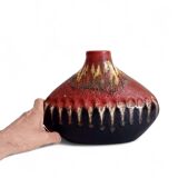 Sculptural West German Ceramic Vase by Carstens Tönnieshof, c. 1950s