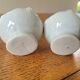 Antique porcelain egg cup/salt shaker duo