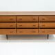 Modern Scandinavian buffet in teak with drawers