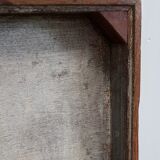 Massive ash chest and iron handles - mid-19th century