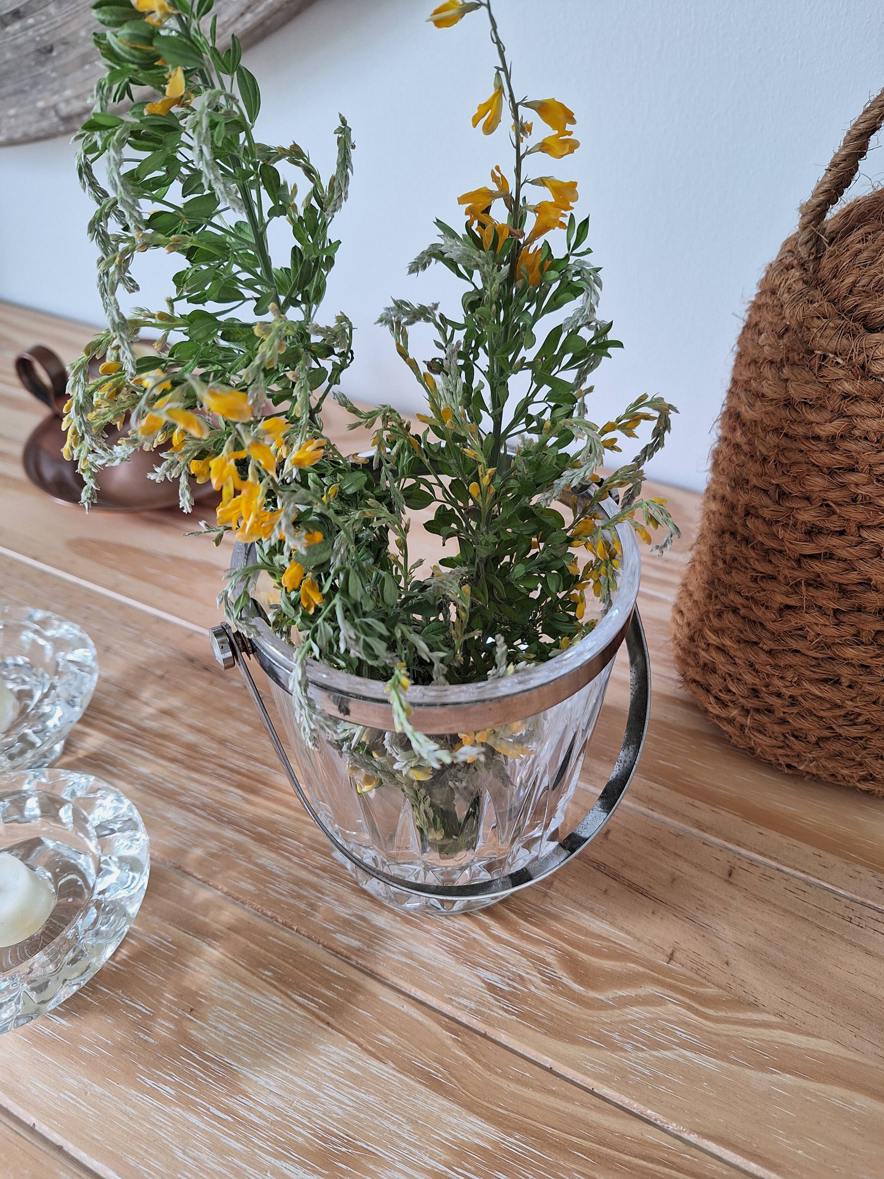 Vintage Arques crystal ice bucket