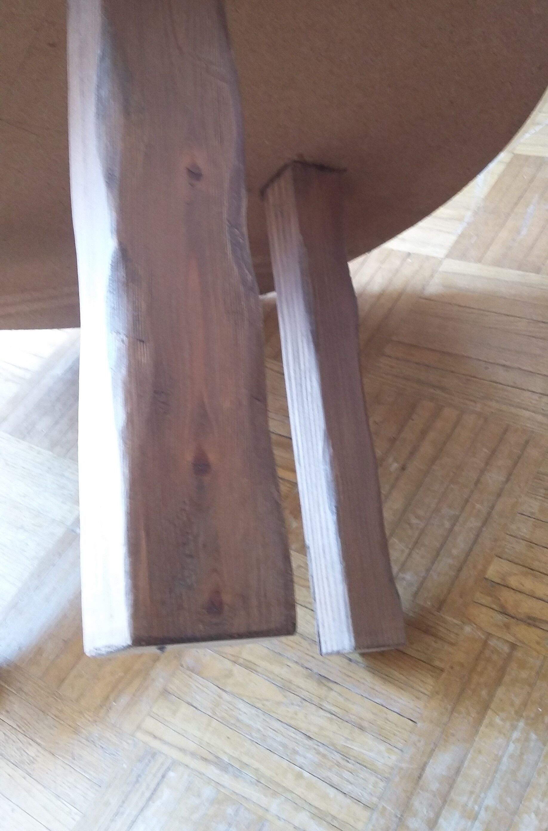 Coffee table glass and wood