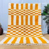 Large natural wool Beni Ouraine rug