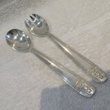 2-piece silver-plated salad set, Monaco Grand Prix model, 24.6cm