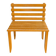 Fauteuil bas vintage en bois à lattes – design moderniste
