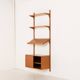 Poul Cadovius teak wall unit with expository shelf for Cado, Denmark 1960s