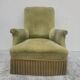 Fauteuil crapaud en velours d'époque napoléon III 19éme