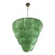 Elegant Contemporary Diamanted Petals Murano Glass Chandelier by Simoeng
