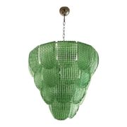 Elegant Contemporary Diamanted Petals Murano Glass Chandelier by Simoeng