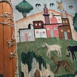 Vintage Egyptian Tapestry Ramsès Wissa Wassef circa 1960
