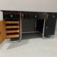Bureau moderniste tchécoslovaque en chrome et bois, années 1950, Europe