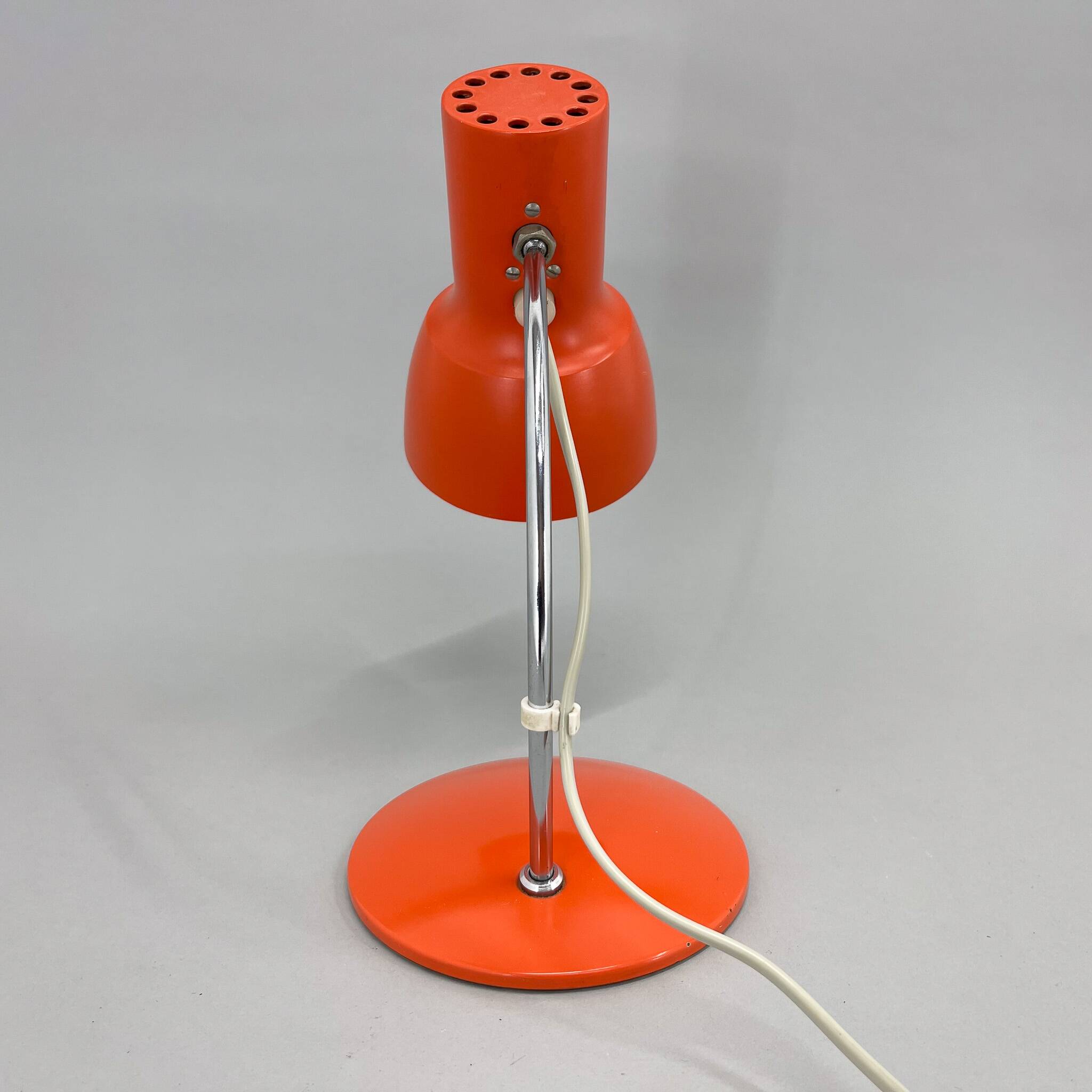 Mid-century Metal & Chrome Table Lamp, Czechoslovakia, 1970s