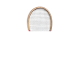 Ancienne raquette tennis courts professionnel bois