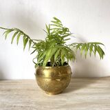 Brass flowerpot by Villedieu