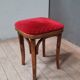 Curved wooden stool