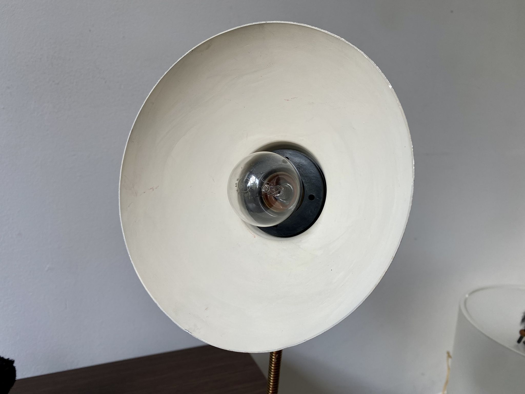 Vintage Italian diabolo casserole lamp 50s 60s Florence