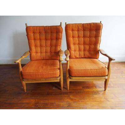 Guillerme and Chambron pair of armchairs