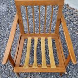 Living room set: sofa and 2 boomerang-style armchairs, 1950s