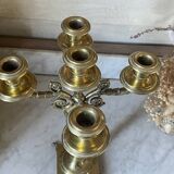 Antique brass candlestick