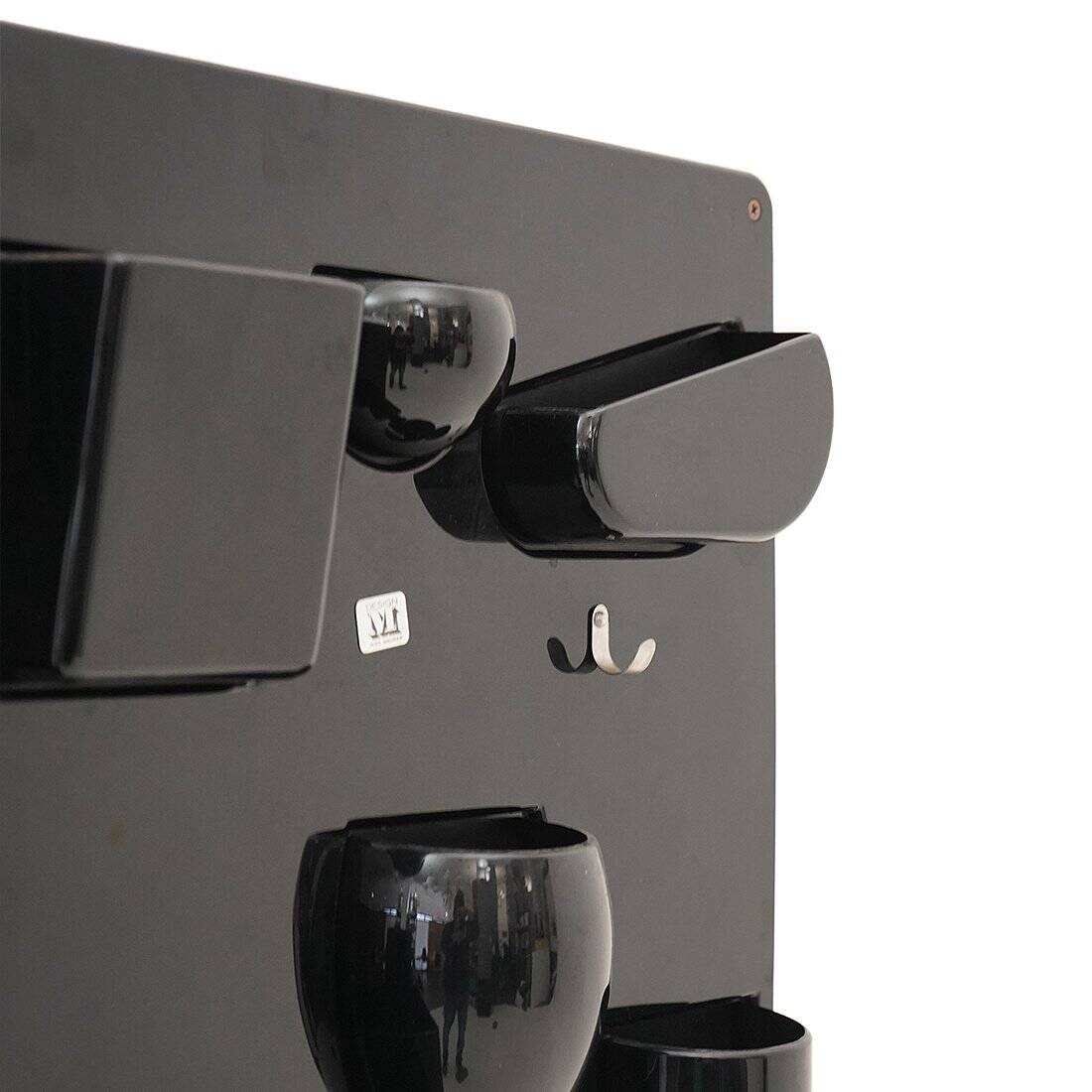 Wall organiser plateau Uten.Silo black by Dorothee Maurer Becker for Design M, 1960s