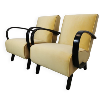 Armchairs by Jindrich Halabala, 1940s, Set of 2