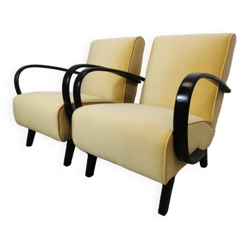 Armchairs by Jindrich Halabala, 1940s, Set of 2