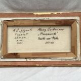 Painting Oil on canvas signed -Normandy - dimension: height -37cm- Width -63cm-