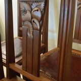 Set of 4 restored Art deco chairs