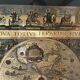Golden old and new world map