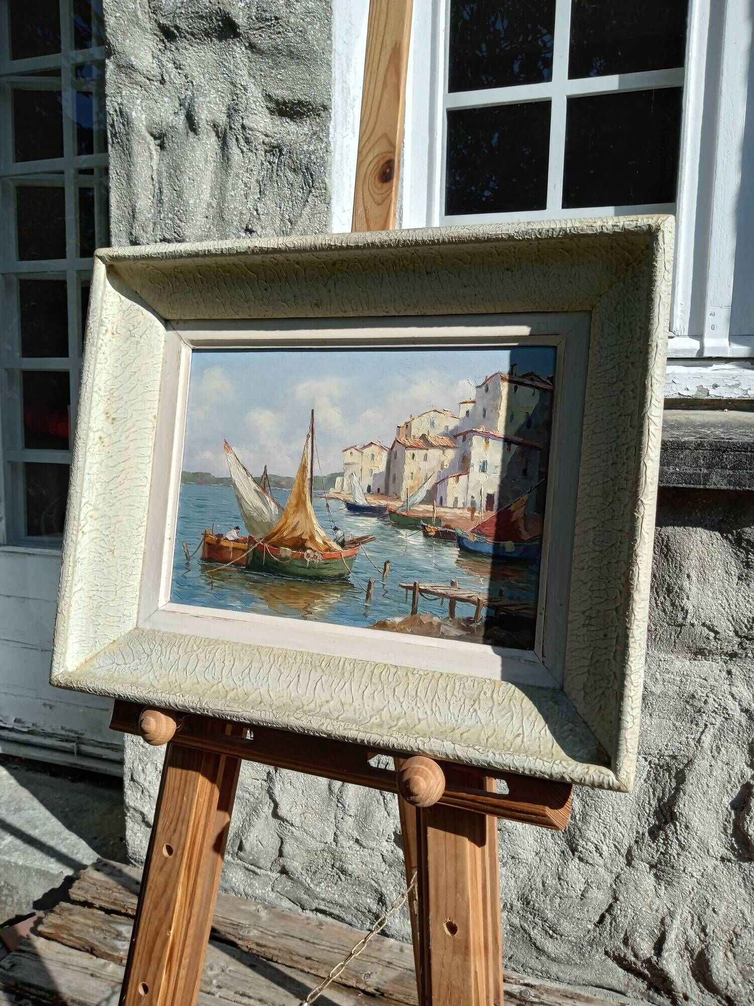Painting 🫟 Port of Saint Tropez 🫟 French Riviera