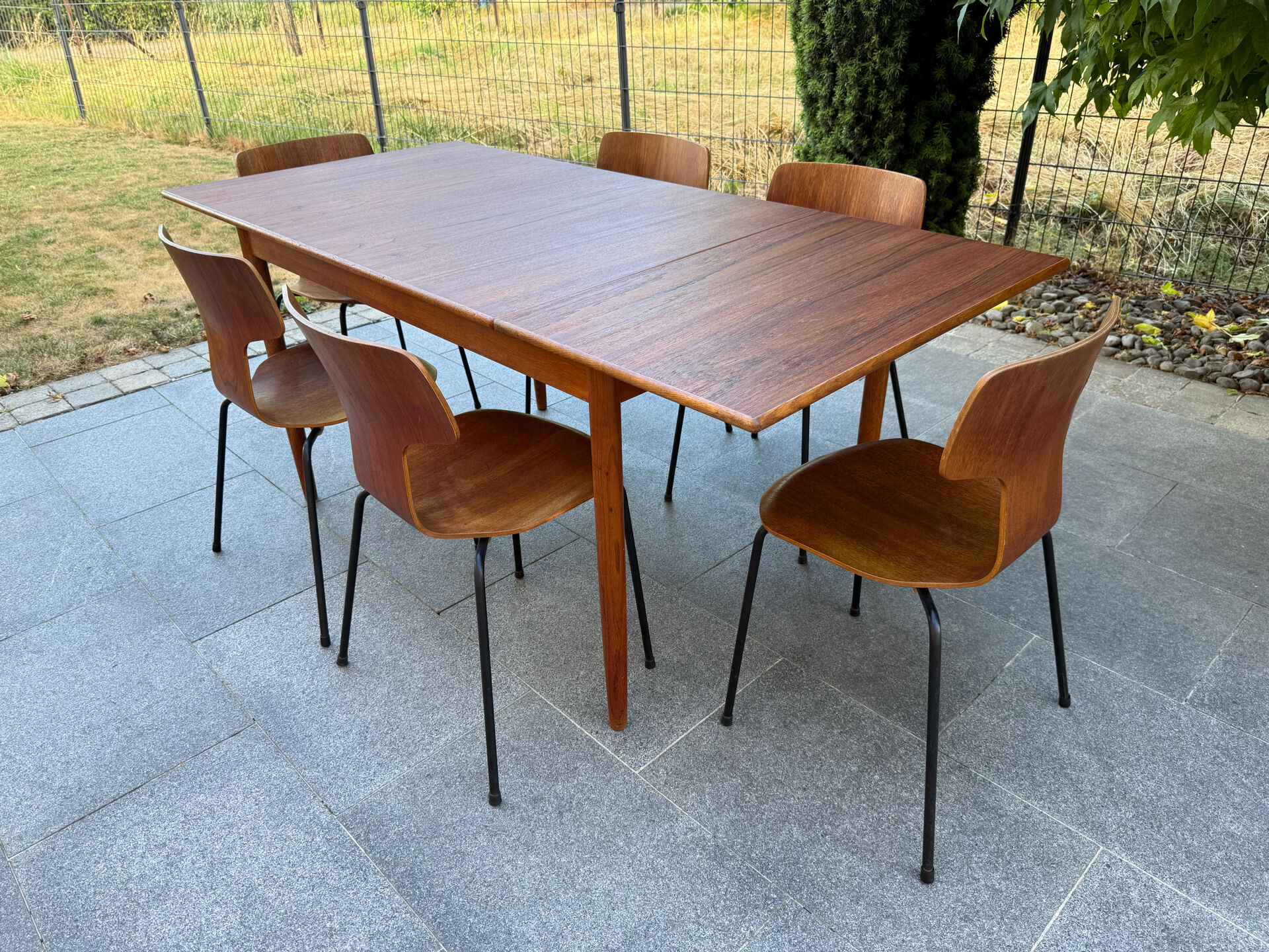 Scandinavian extendable dining table 1960