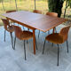 Scandinavian extendable dining table 1960