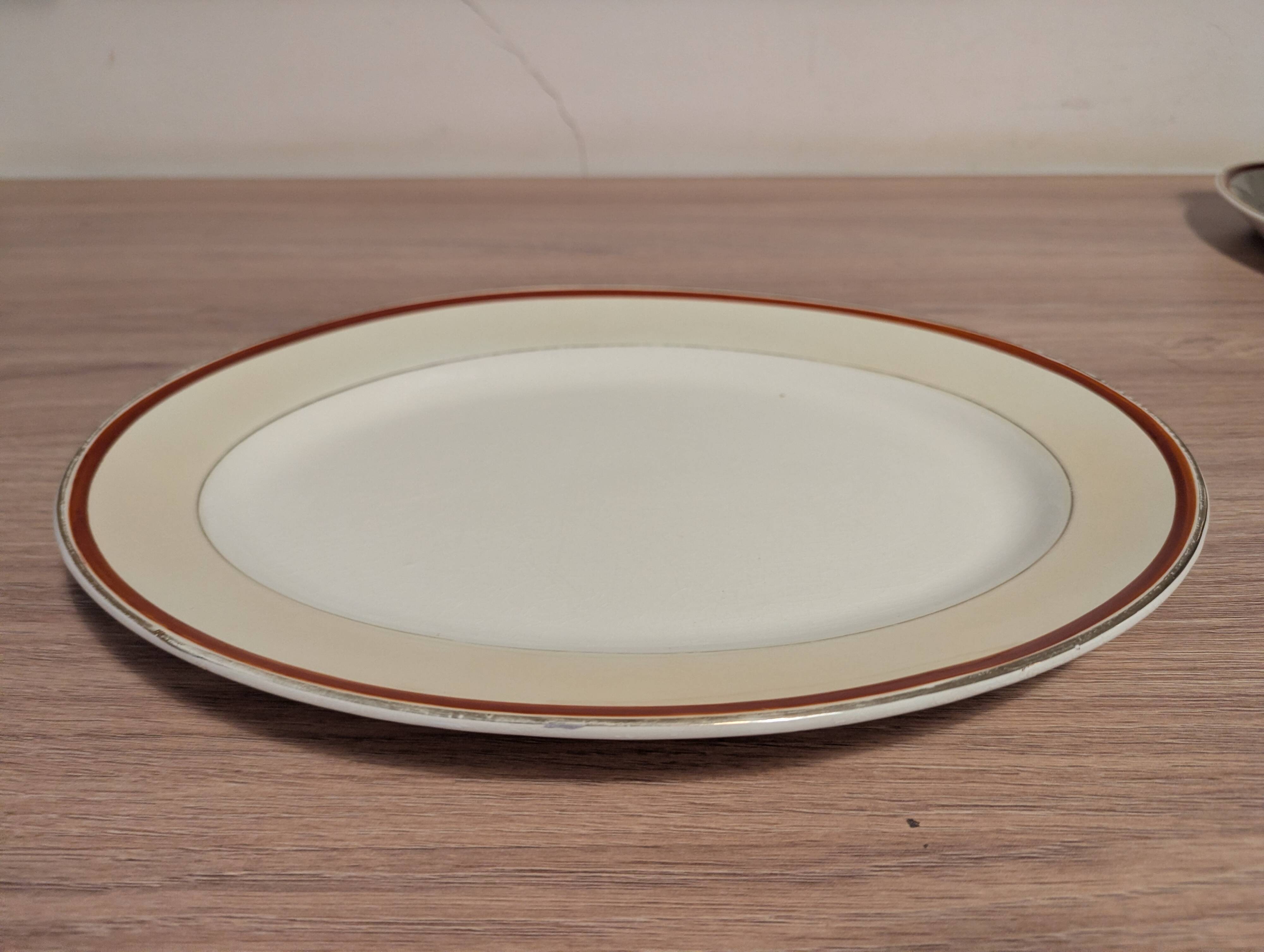 Large Longchamp set in France in earthenware Tea service, serving pieces