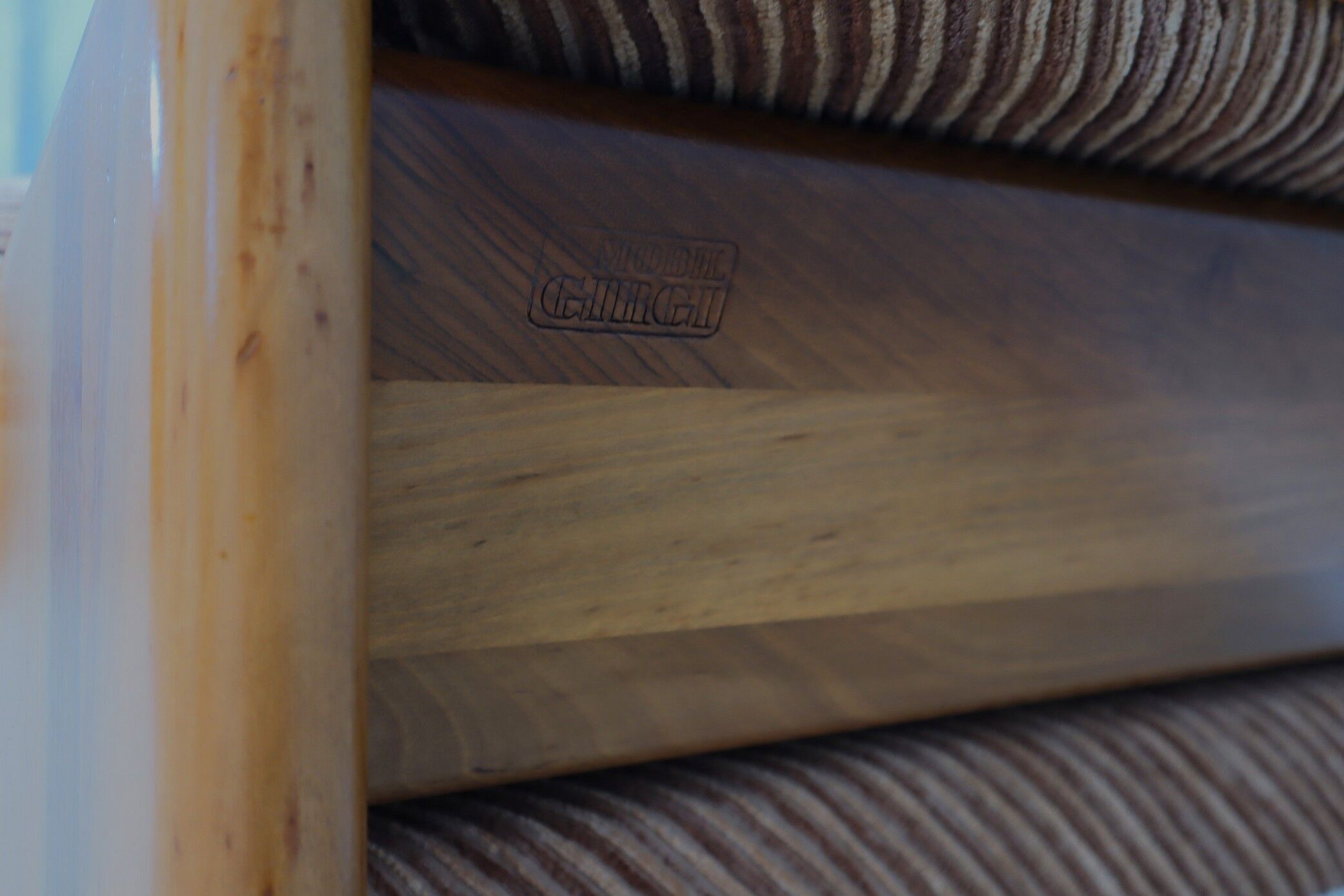 Mobil girgi 3-seater walnut sofa 1970s