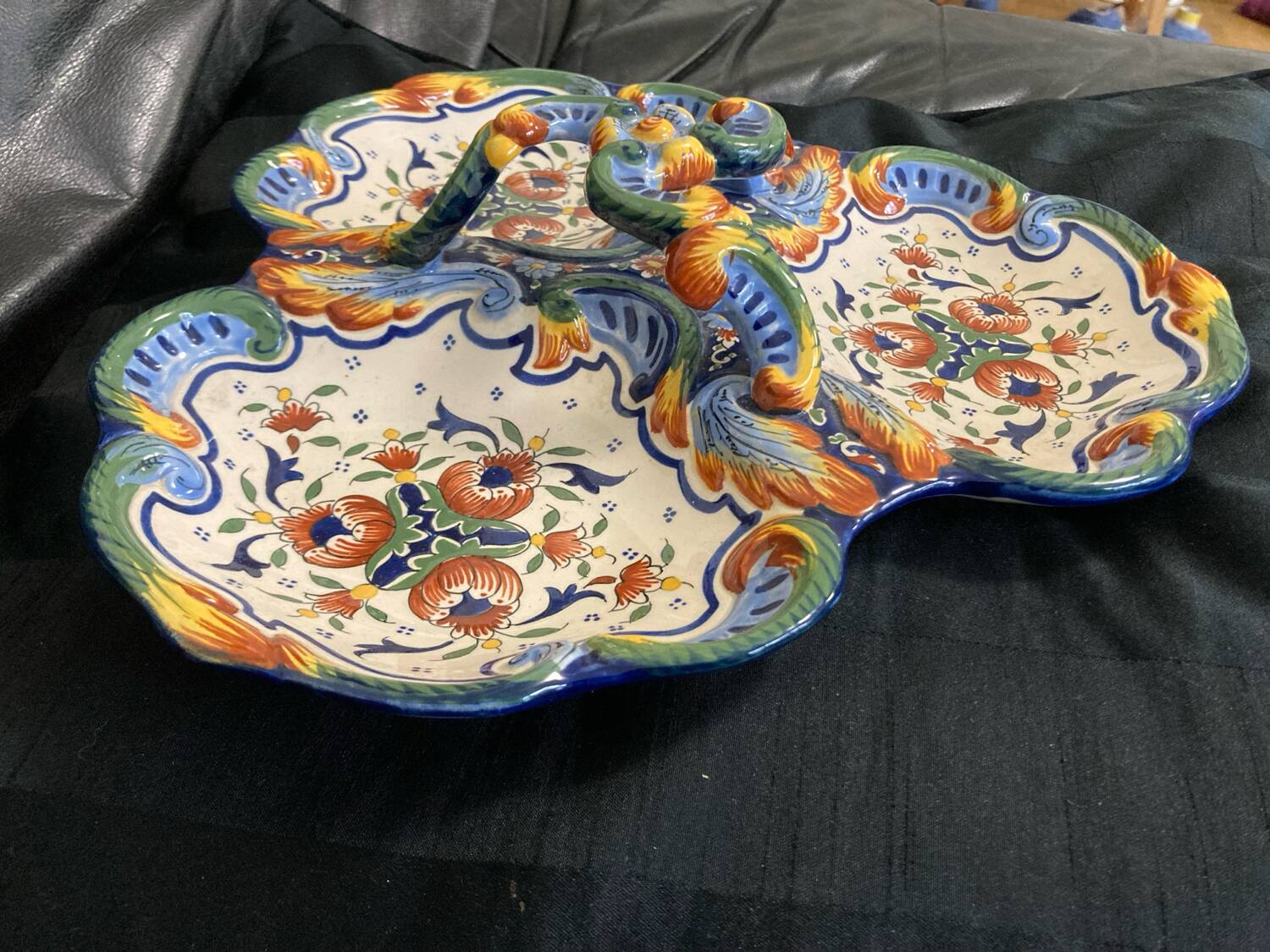 Serving dish in old Rouen