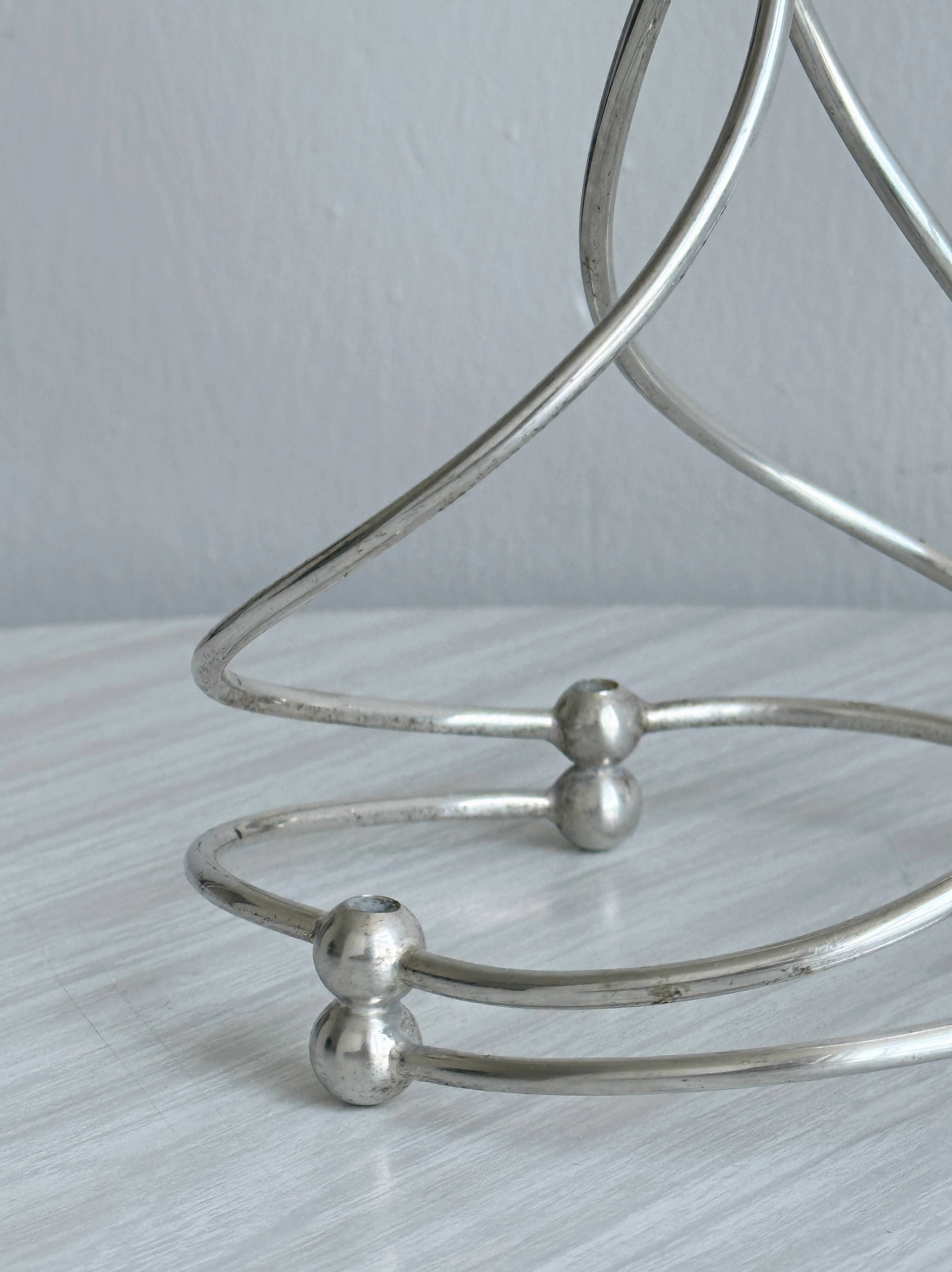 Silver-plated candlestick