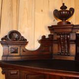 Pair of castle corner buffets XIXth
