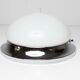 Opaline and chrome ceiling light  60s