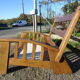 Brutalist elm bench