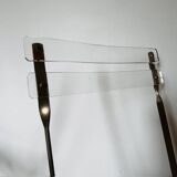 Set of 4 plexiglass folding chairs by Yonel Lebovici and Bernard Berthet 1970