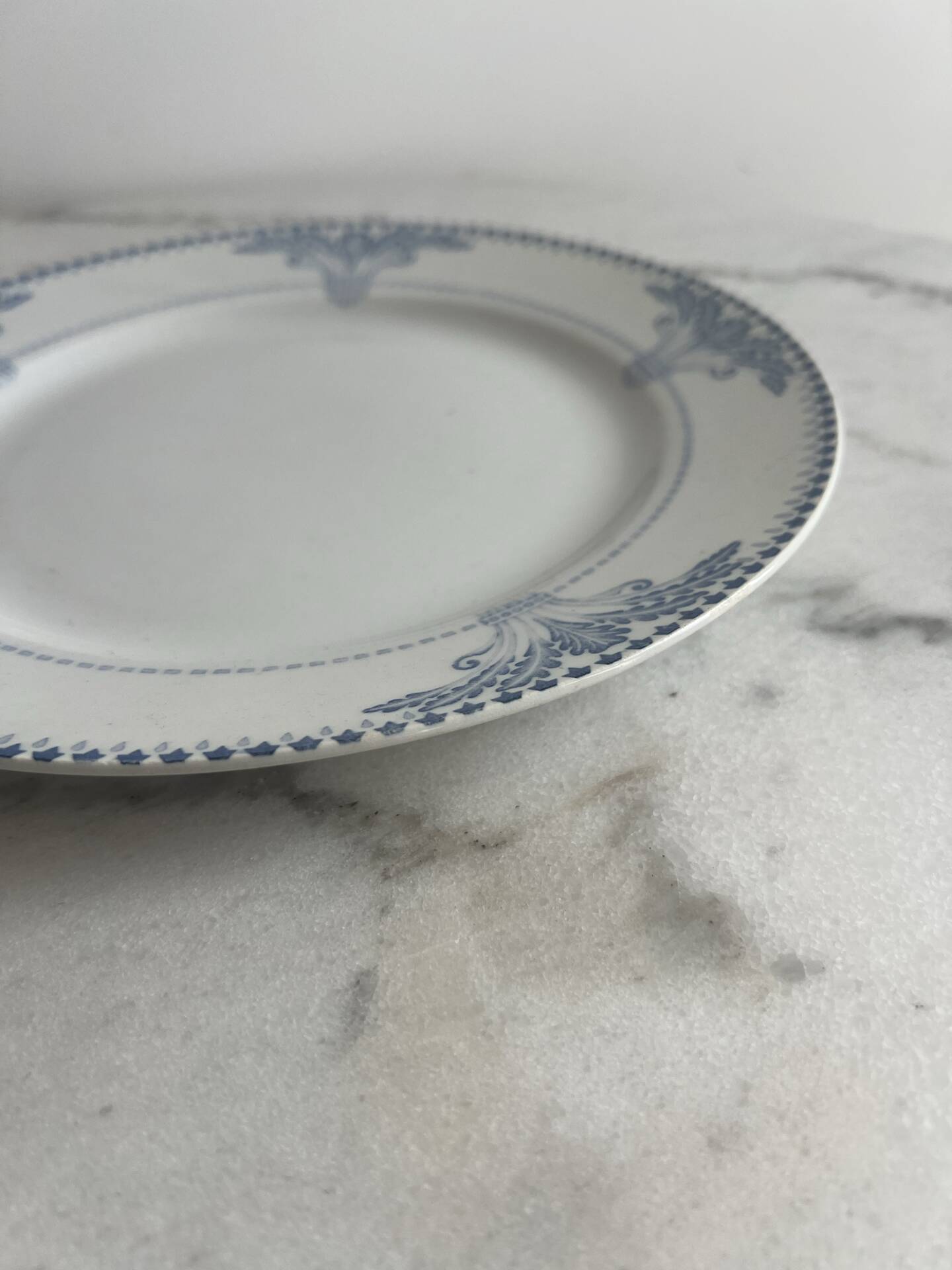 Windsor Creil and Montereau flat plate 24.5cm