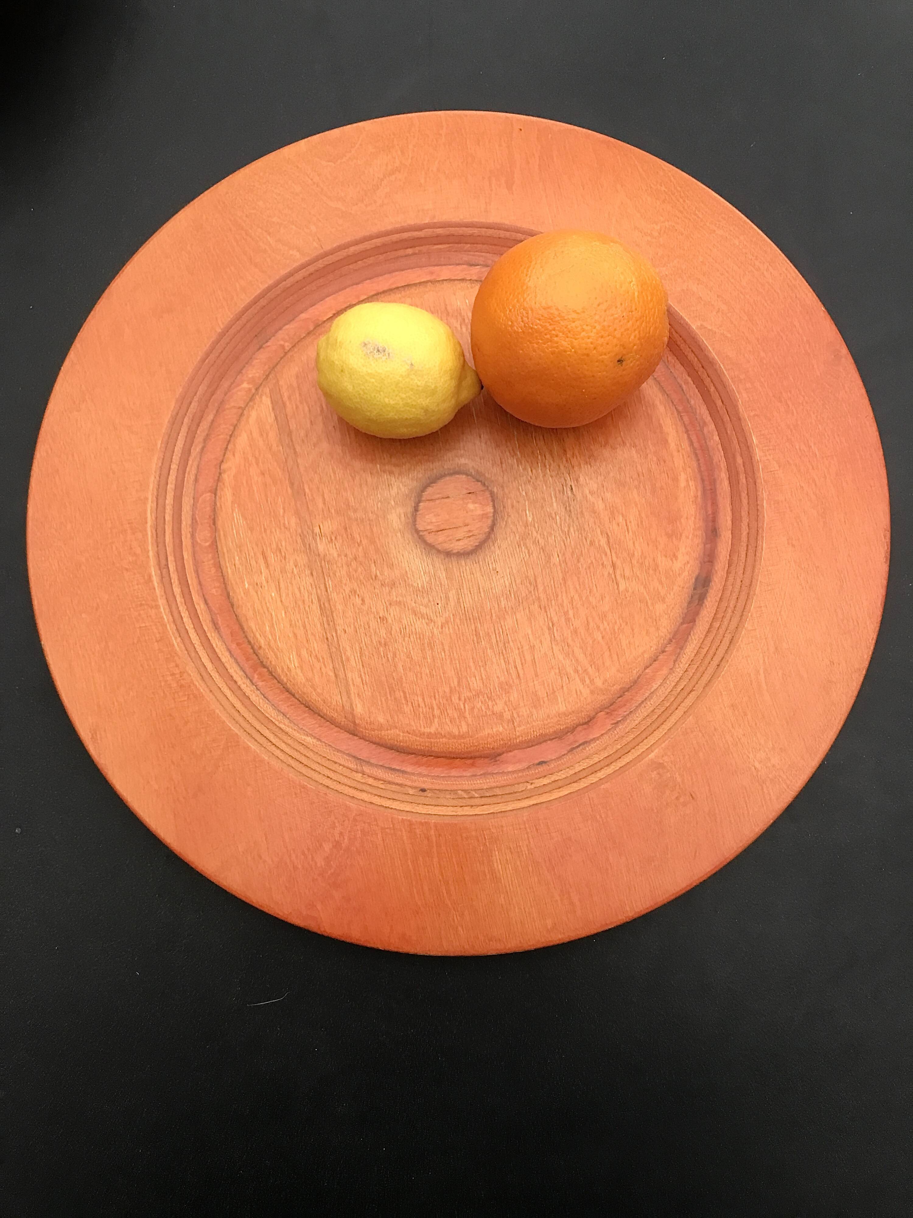 Finnish wooden plate, design by Eero Saarinen.