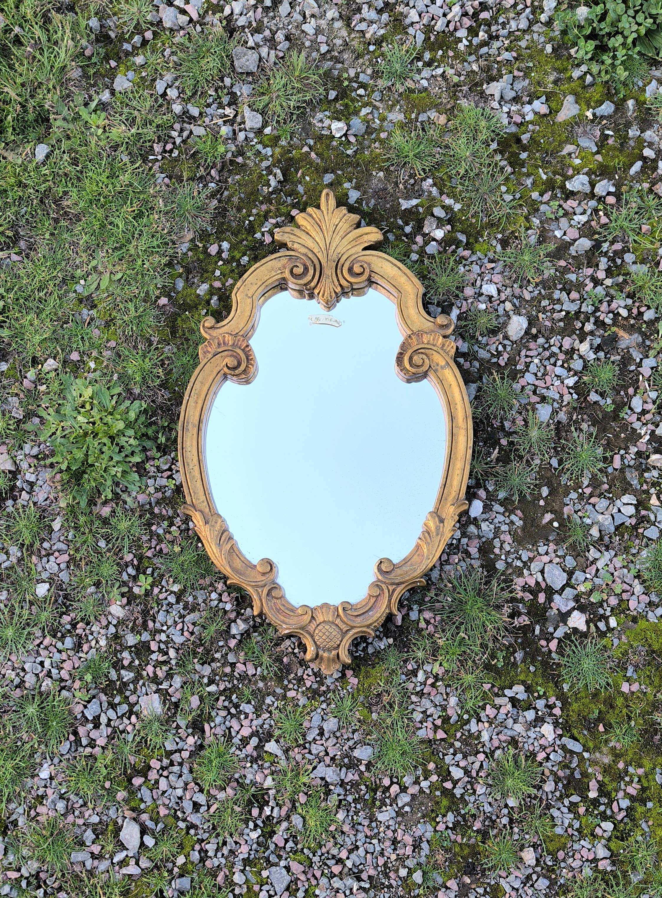 Vintage Louis XV style gilded mirror