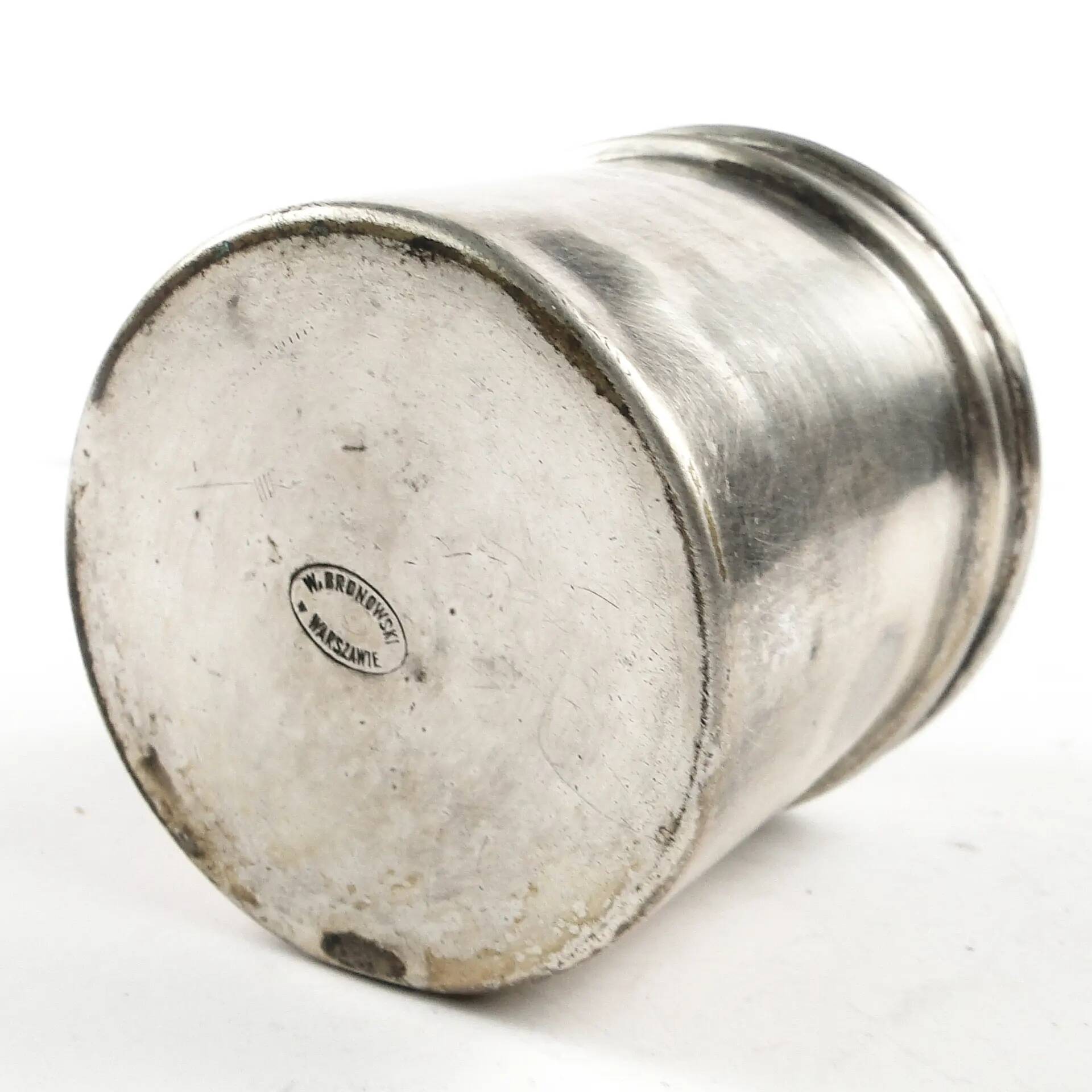 Eclectic pill box, silver-plated brass, Bronowski, Poland, 19th century