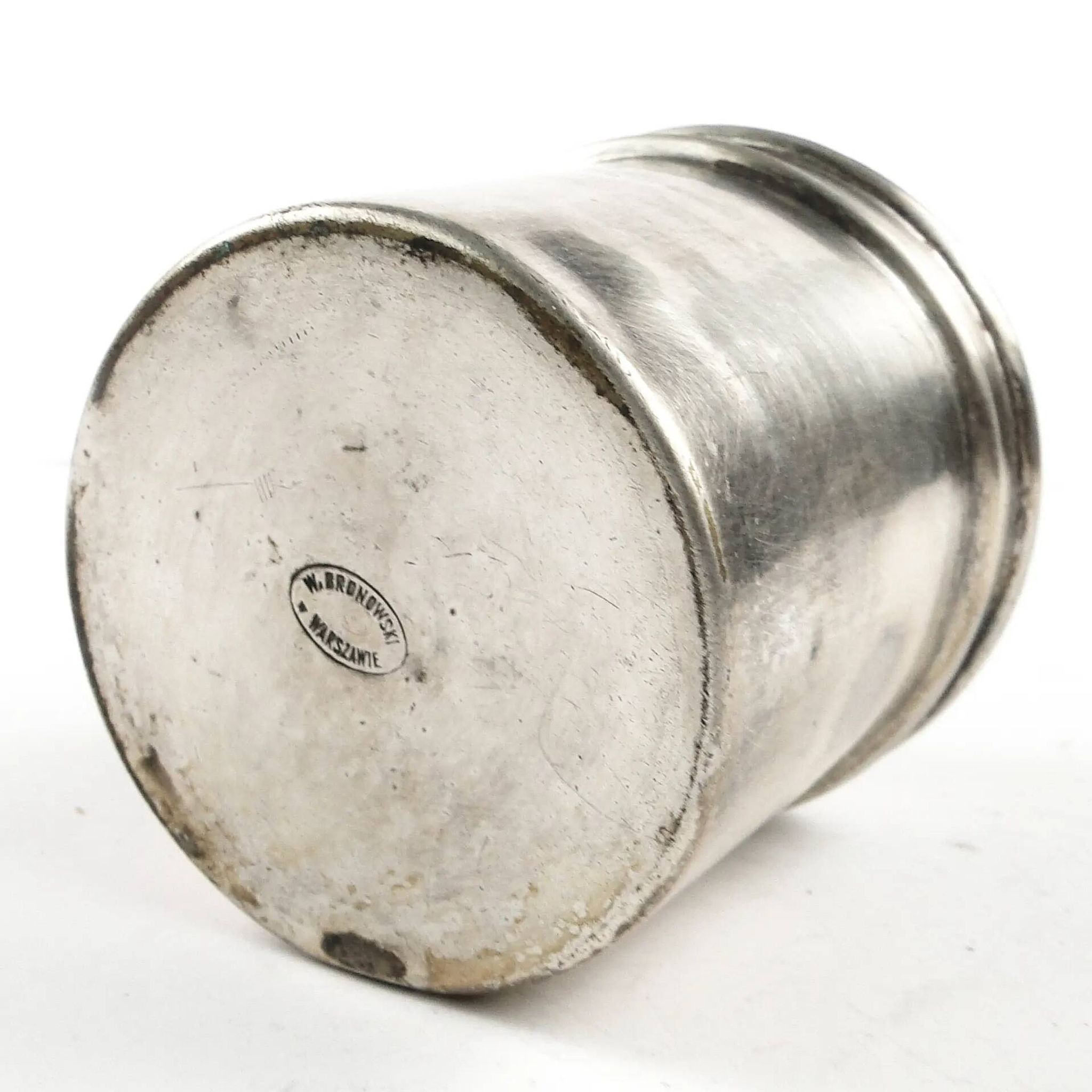 Eclectic pill box, silver-plated brass, Bronowski, Poland, 19th century