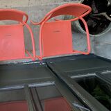 Tolix patio coral chairs