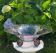 Art Deco bowl on silver foot