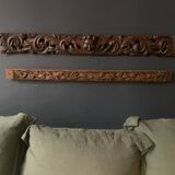 Haute époque wall frieze in carved walnut wood, 16th century