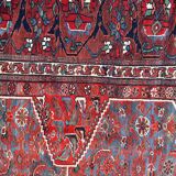 Nice old Persian carpet Afshar 220x298 cm