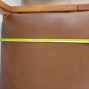 Suite de 6 chaises Luigi Gorgoni – Roche Bobois – Orme massif & Cuir – Vint